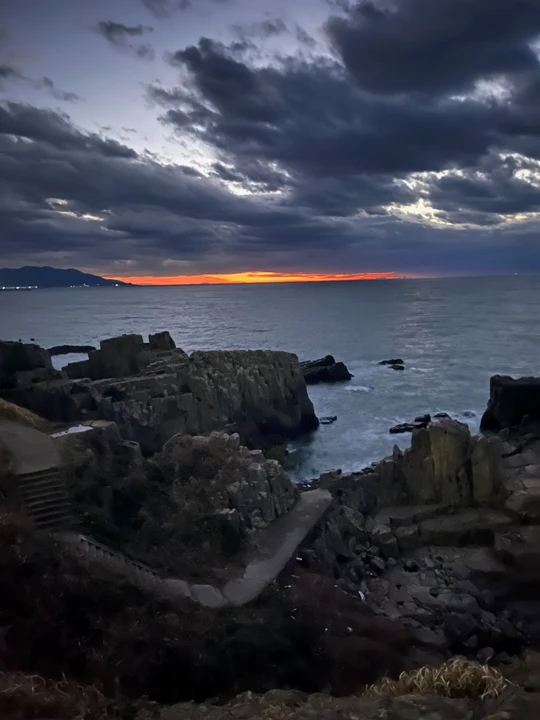 Tojinbo cliffs